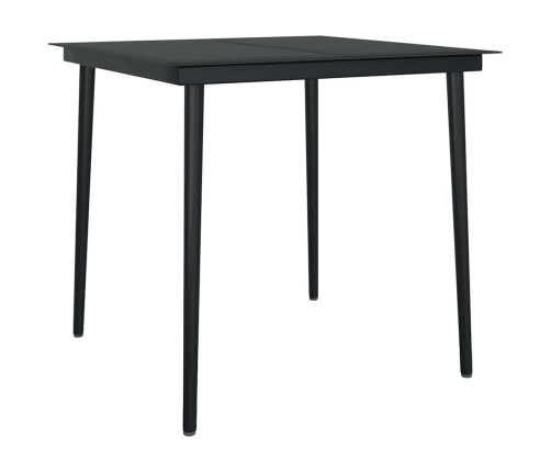Juego de comedor jardín 5 piezas cojines ratán sintético marrón