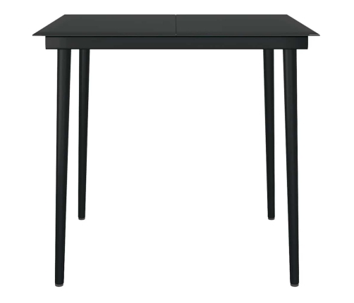 Juego de comedor jardín 5 piezas cojines ratán sintético marrón