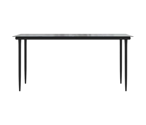 Juego de comedor jardín 5 piezas cojines ratán sintético marrón