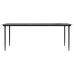 Set de comedor de jardín 7 piezas cojines ratán sintético negro