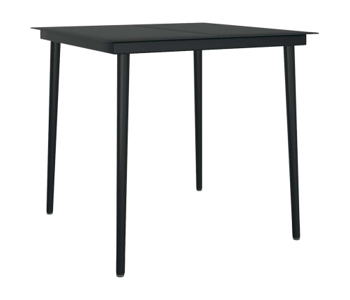 Juego de comedor jardín 3 piezas cojines ratán sintético marrón