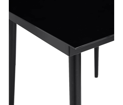 Juego de comedor jardín 3 piezas cojines ratán sintético marrón