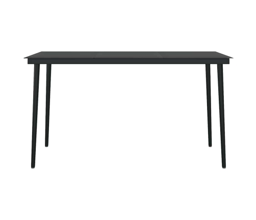 Juego de comedor jardín 5 piezas cojines ratán sintético marrón