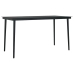 Juego comedor jardín 5 pzas cojines ratán sintético vidrio gris