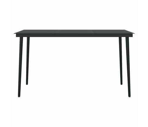 Juego comedor jardín 5 pzas cojines ratán sintético vidrio gris