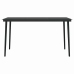 Juego comedor jardín 5 pzas cojines ratán sintético vidrio gris