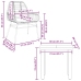 Set comedor jardín 3 pzas cojines ratán sintético vidrio negro