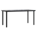 Set de comedor de jardín 7 piezas cojines ratán sintético negro