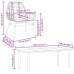 Set de comedor de jardín 7 piezas cojines ratán sintético negro