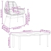 Set de comedor jardín 9 piezas cojines ratán polivinílico negro