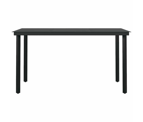 Juego de comedor jardín 5 piezas cojines ratán sintético marrón