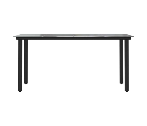 Juego de comedor jardín 5 piezas cojines ratán sintético marrón