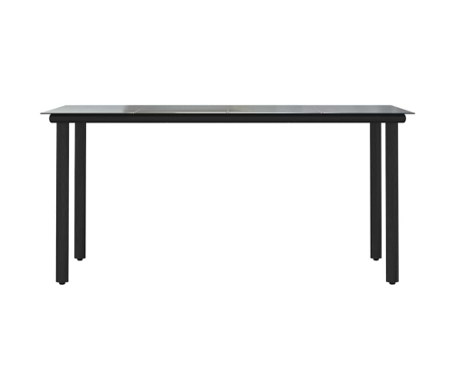 Juego de comedor de jardín 7 pzas con cojines ratán PE marrón