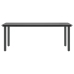 Set de comedor de jardín 7 piezas cojines ratán sintético negro