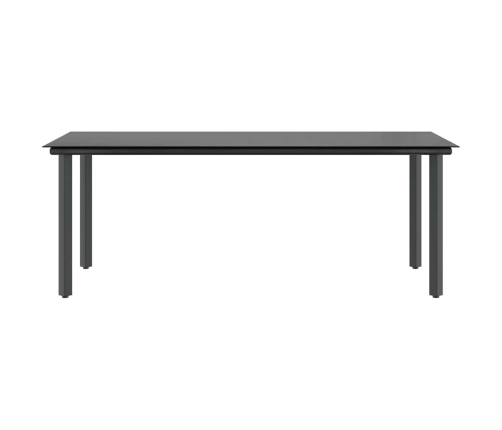 Juego comedor jardín 9 pzas cojines ratán sintético marrón