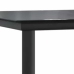 Juego de comedor jardín 5 piezas cojines ratán sintético negro