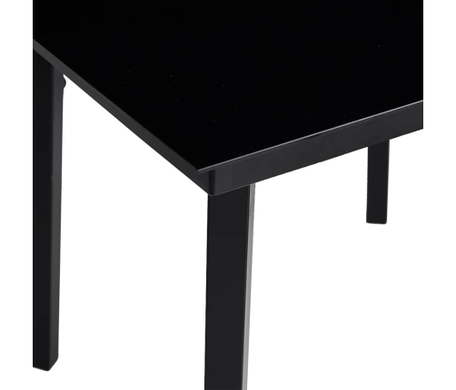 Juego de comedor jardín 3 piezas cojines ratán sintético marrón