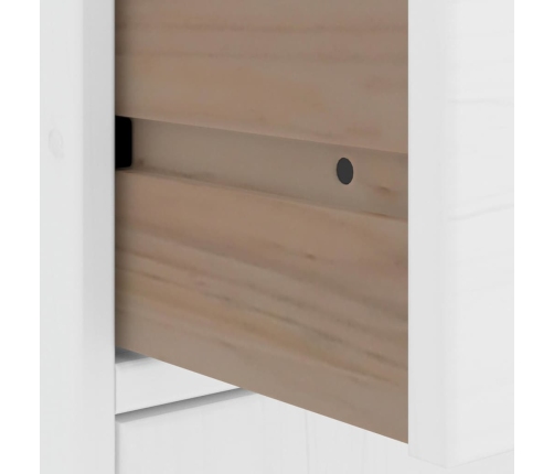 Armarios auxiliares 6 uds "ODDA" blanco 40x24x79 cm madera pino