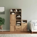 Armarios auxiliares 5 uds "ODDA" 40x24x79 cm Madera maciza pino