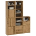 Armarios auxiliares 5 uds "ODDA" 40x24x79 cm Madera maciza pino