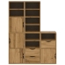 Armarios auxiliares 5 uds "ODDA" 40x24x79 cm Madera maciza pino