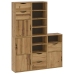 Armarios auxiliares 5 uds "ODDA" 40x24x79 cm Madera maciza pino