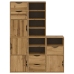 Armarios auxiliares 5 uds "ODDA" 40x24x79 cm Madera maciza pino