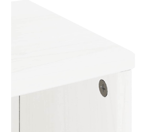 Muebles de TV 5 uds. con almacenaje "ODDA" blanco madera pino