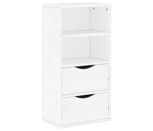 Muebles de TV 5 uds. con almacenaje "ODDA" blanco madera pino