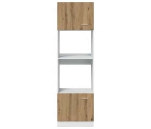 Armario microondas madera ingeniería roble artisan 60x57x207 cm