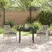 Sillas de Jardín  2 pcs con Cojines Gris Claro Poliratán