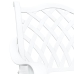 Sillas de Jardín  2 pcs de Aluminio Fundido Blanco
