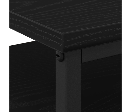 Mesitas de Noche  2 pcs Negro Roble 44x45x60 cm Madera Elaborada