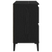 Gabinete para lavabo de baño  negro roble 80x33x60 cm de madera