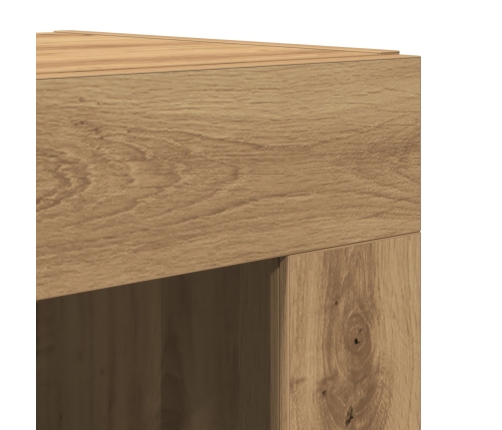 Highboard Artisan Oak 69.5x34x180 cm Madera Elaborada