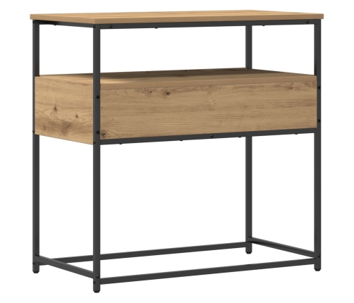 Mesa Consola  Artisan Roble 75x40x75 cm Madera Compuesta y Acero