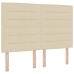 Cama Box Spring  con Colchón Crema 140x190 cm Tela