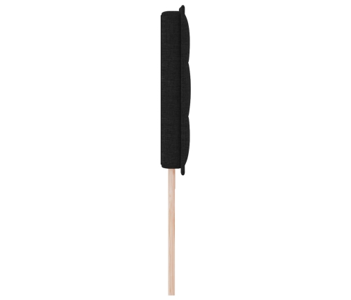 cabecero LED  Diseño de Líneas Negro 200 cm Tela