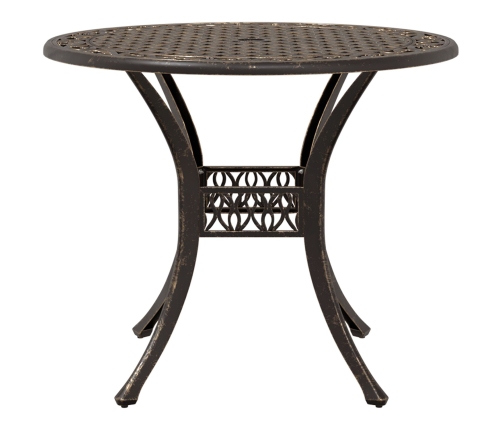 Conjunto de Comedor de Jardín de 5 Piezas  - Bronce Aluminio Fundido