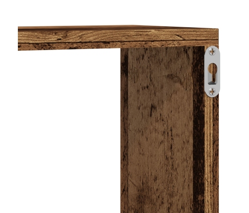 Estanterías de pared  4 pcs Madera antigua 80x15x26 cm Madera trabajada