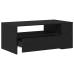 Mesa de Café de Roble Negro 102x55x43.5 cm Hecha de Madera Ingenierizada