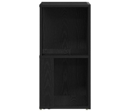 Gabinete Esquinero  Negro Roble 33x33x67 cm Madera Elaborada