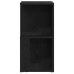 Gabinete Esquinero  Negro Roble 33x33x67 cm Madera Elaborada