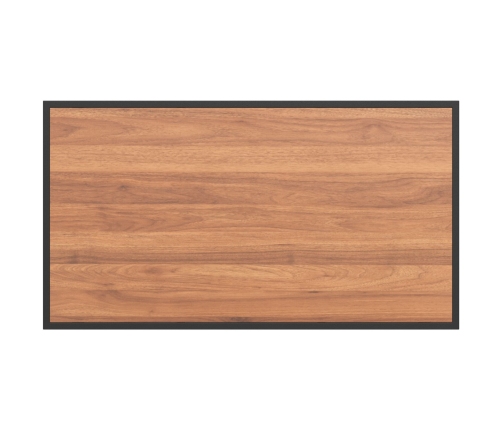 Mesa de Jardín  Marrón 100x55x70 cm DPC y Acero