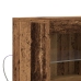 Aparador  con Luces LED Madera Vieja 81x37x67 cm