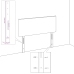 Cabecero Lines Design Gris Claro 180 cm Tela