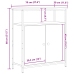 Aparador Negro de Roble 70x30x80 cm de Madera Ingenierizada