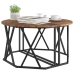 Mesa de café  de madera vieja 80x80x42 cm de madera compuesta