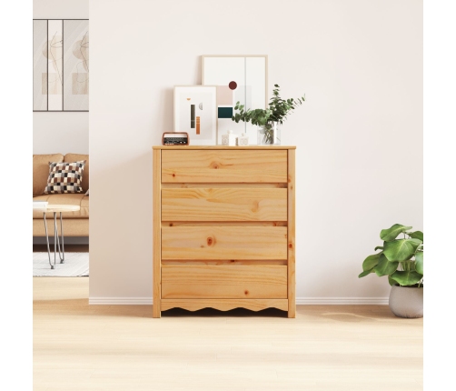 Cajonera  ""DRAMMEN"" 76,5x40x91 cm Madera Sólida de Pino