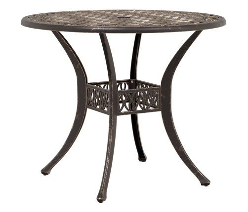 Conjunto de Comedor de Jardín de 5 Piezas  - Bronce Aluminio Fundido